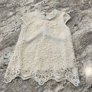 Monteau Girl Ivory Lace Top 5